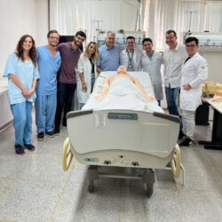 Ana and Luís at the simulation room