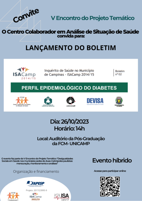 Convite Boletim Diabetes 1