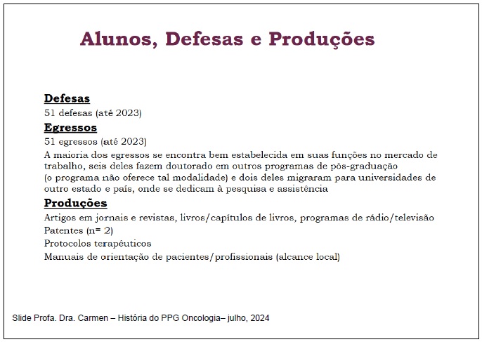 alunos defesas produções