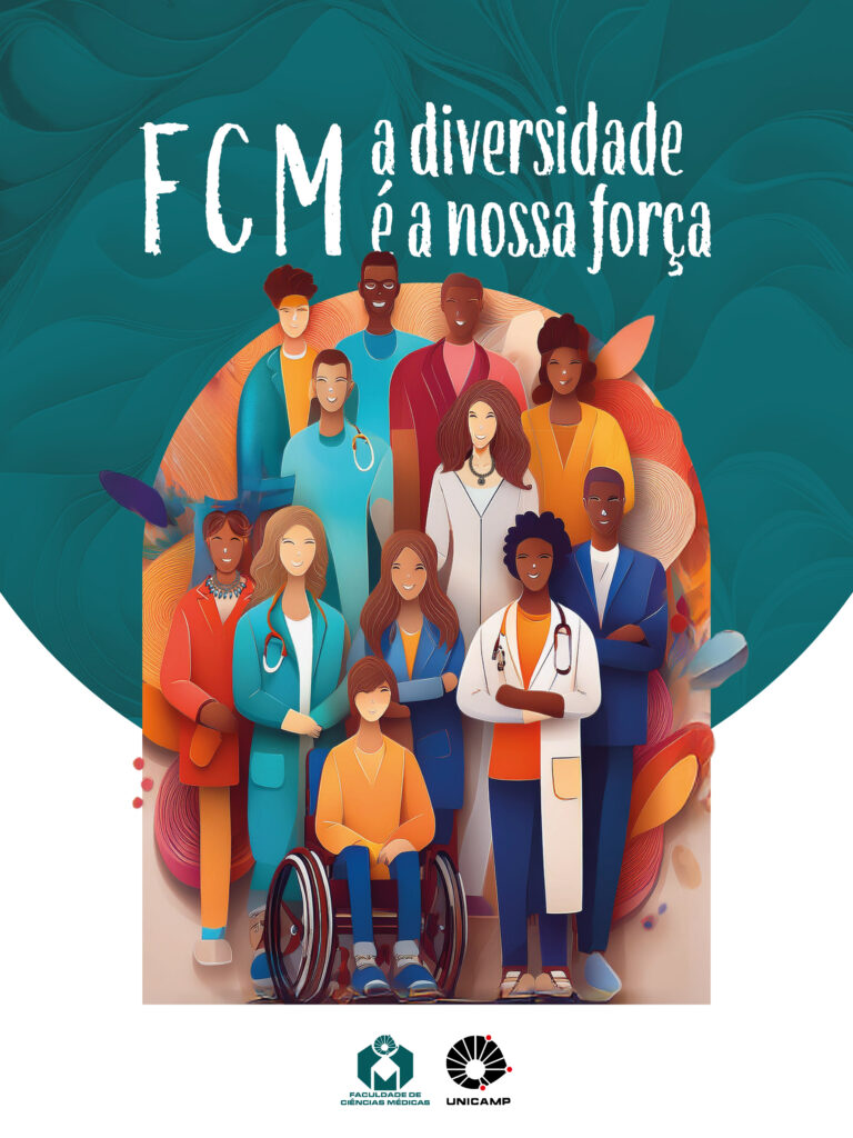 Reprodução do banner da campanha institucional denominada "FCM: a diversidade é a nossa força".